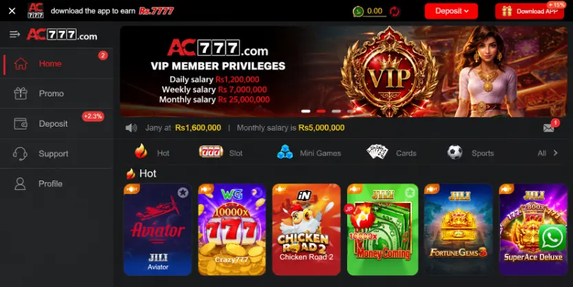 Ac777 Game main