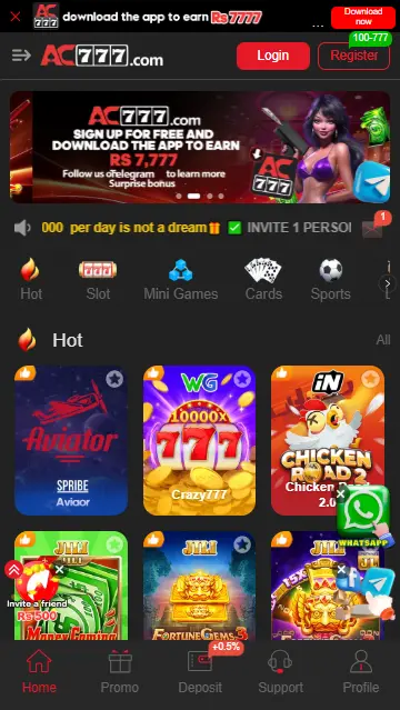 Ac777 Game register