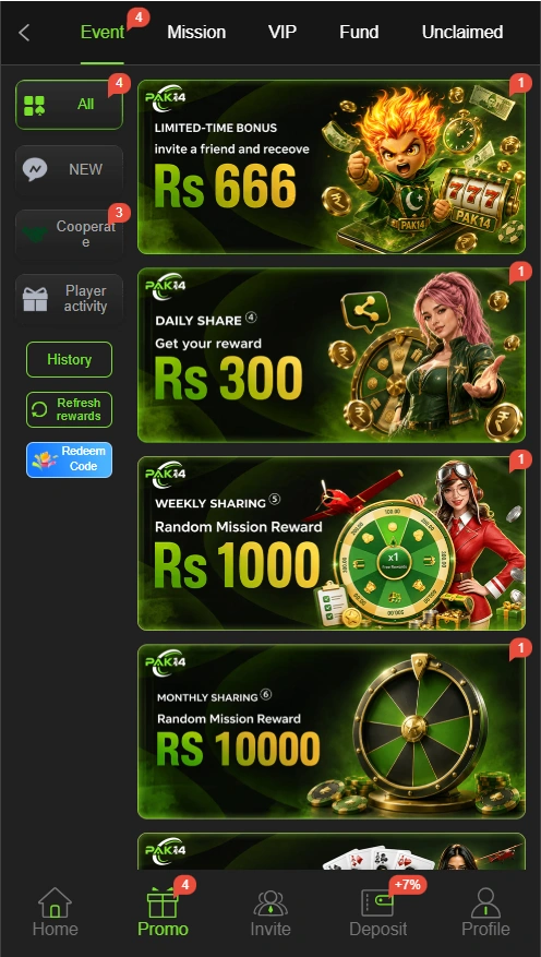 Pak14 Game features